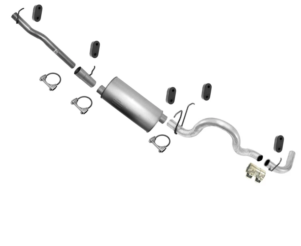 Exhaust System Ext Pipe Muffler Tail Pipe Fits 2007-2008 Ford E150 Van 5.4L - Image 1 of 4