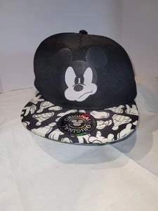 Kids H&M Angry Mickey Mouse limited Flat bill Snapback Hat Size youth 8-12Y - Picture 1 of 5
