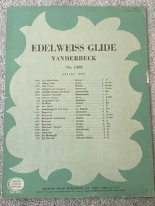 1908 EDELWEISS GLIDE Waltz Sheet Music PIANO SOLO by Vanderbeck - Picture 1 of 5