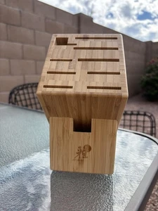 Miyabi 10-Slot Bamboo Knife Block - Picture 1 of 14