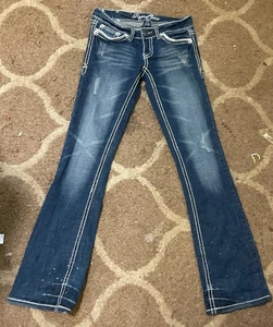 Request Denim Jeans Women's Sz 5/27 Blue Boot Cut - Picture 1 of 9