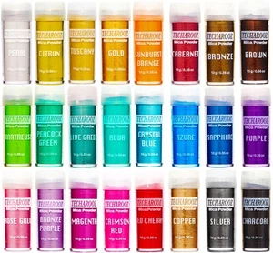 Mica Powder Set - 24 Cosmetic Grade Pigment Colors (10g Each) for Soap Making... - Picture 1 of 8