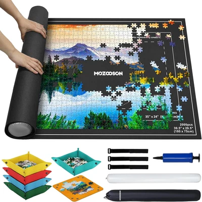 Tapete Puzzle, Puzzle Mat Roll para Puzzle 1000 2000 Piezas para Adultos Niños,  - Imagen 1 de 4