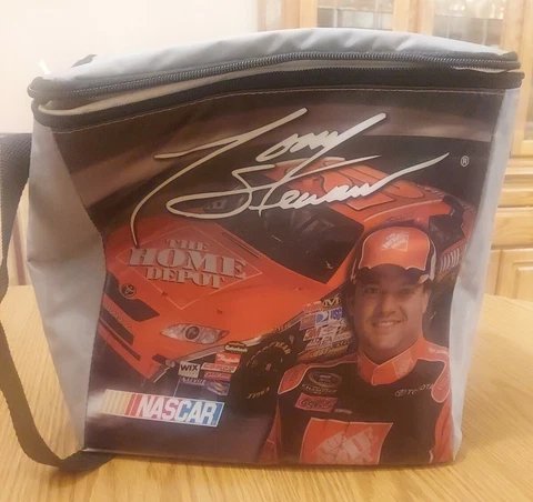 **VINTAGE** NASCAR Tony Stewart #20 Insulated Lunch Box / Six Pack Cooler Cover
