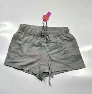 Jac Parker Women Gray Shorts Super Relaxed Camo Size Small NWT NEW - Picture 1 of 5
