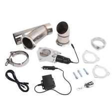3.0" 76mm Electric Exhaust Catback Downpipe Cutout E-Cut Out Valve Remote System