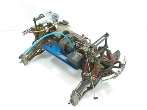 Vintage Traxxas T-Maxx Nitro Monster Truck Roller Sider Chassis w/ Servos (Dirty - Picture 1 of 9