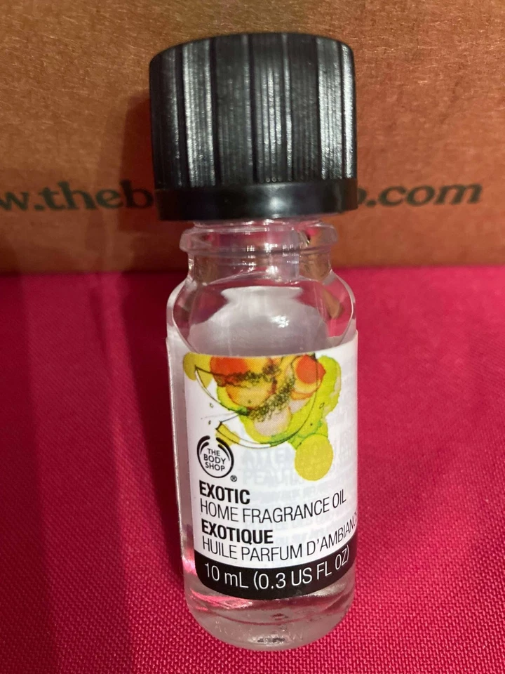 Aceite de fragancia para el hogar The Body Shop EXÓTICO .3 fl oz RARO *VENDEDOR DE EE. UU.* ¡DIFÍCIL DE ENCONTRAR!! Foto 1 de 1