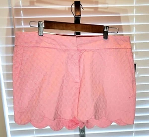 Crown Ivy Shorts Woman’s Shelby Scalloped Hem Bubblegum Pink US 12 NWT - Picture 1 of 5