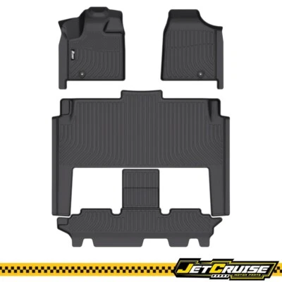 适用于 08-20 道奇 Grand Caravan 08-16 Town & Country 3D 模压脚垫 TPE — 第 1/4 张图片