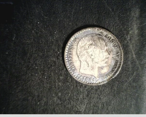 1884,Denmark, 10 Ore, High Grade .0816 Coin (Den-7) - Picture 1 of 2