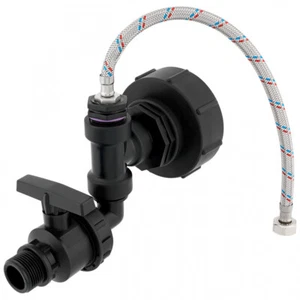 Adaptador IBC S100x8 - juego de conexión + grifo de drenaje para pociones AG de 1/2 - Imagen 1 de 2