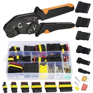 Alicates de prensado de trinquete impermeables conectores de cable automotrices SN-48B 1/2/3-6 pines - Imagen 1 de 16