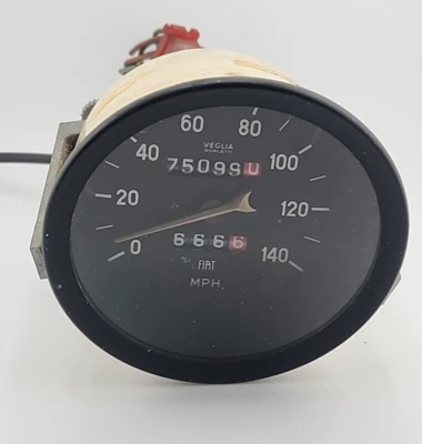 Fiat 124 Spider Veglia Borletti 1974-82 velocímetro original #2 Foto 1 de 4