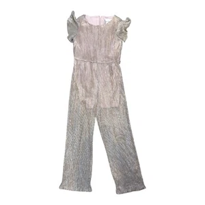 Rare Editions Size 8 Girl’s Shimmery Holiday Jumpsuit - Picture 1 of 3