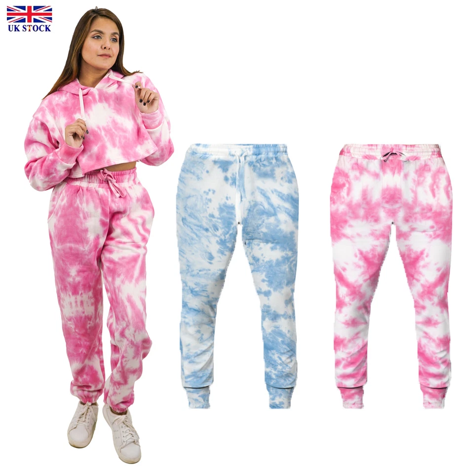 NOROZE New Kids Girls Tie-dye Warm Fleece Trouser Sweat Pants Jogger Jogging Bottoms
