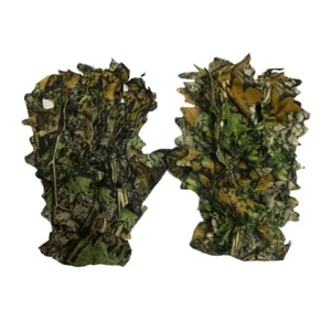 3D Camo Non-slip Gloves Real Tree Camouflage Gloves 3D Leaf Effect for Hunting - Picture 1 of 6