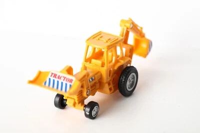 ca 1:87 Radlader  Löffelbagger gelb Kunststoff   (290494) A96A - Bild 1 von 3