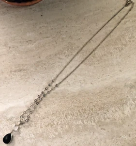 Collana in finto cristallo e onice - Foto 1 di 3