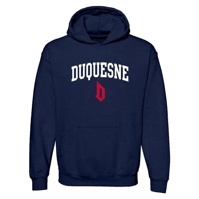 Duquesne Arch Logo Hoodie - Navy - Image 1 of 4