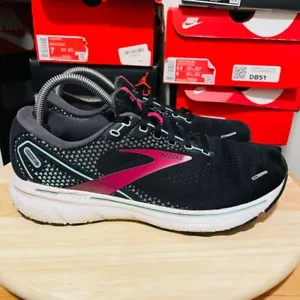 Zapatos deportivos Brooks Ghost 14 para mujer talla 9,5 negros para correr - Imagen 1 de 11