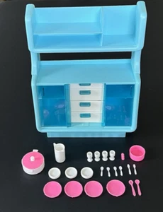 Barbie Dream Furniture Collection Dining Buffet / China Cabinet - Incomplete - Picture 1 of 4