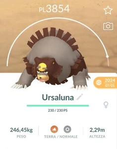 ► Pokemon Go Ursaluna ► Deutsche Evolution ► Tausche 20K Sternenstaub - Bild 1 von 2