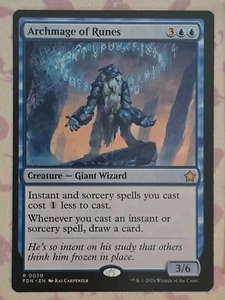 1x Archmage of Runes NM Eng MTG Foil - Foundations - Bild 1 von 2