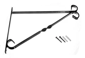 Staffa 14 Pollici 350mm Cestello Sospeso Acciaio Plastificato Nero con Viti Pz:6 - Foto 1 di 1