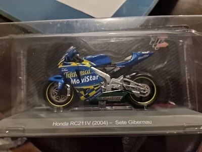 MOTO GP 1/18   HONDA RC 211V SETE GIBERNAU 2004 COLLECTION ALTAYA - Photo 1/4