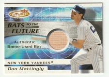 2001 Fleer Futures Bats To The Future Don Mattingly New York Yankees GU-Bat Card
