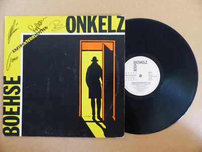 BÖHSE ONKELZ Autogramm signiert auf "KNEIPENTERRORISTEN" Vinyl Schallplatte LP - Bild 1 von 4