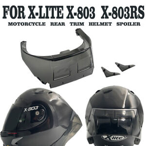 Racing Helmet Rear Spoiler Aerodynamic Smoke Spoiler for  X-Lite X-803 X-803RS