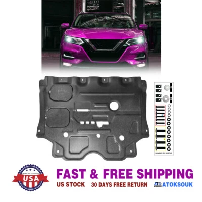 Thick Engine Splash Shield For Nissan Rogue 2022-2023 Front Engine Guard Hard - Image 1 of 4