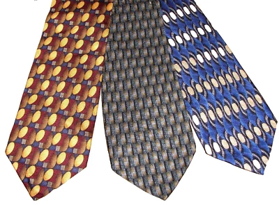 Lote de corbatas de seda XL largas: surtido Louis Roth, 62", 63", 65" largas para hombre Foto 1 de 4