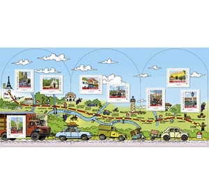 france 2021 COLLECTOR Nationale 7 PARIS LYON Tourism holidays cars ms8v mnh - Picture 1 of 3