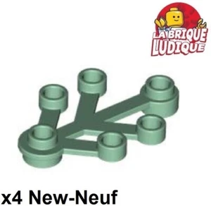 Lego 4x Flower Leaf Plant Leaves 4x3 Pale Green/Sand Green 2423 NEW - Picture 1 of 1