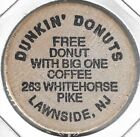 DUNKIN' DONUTS, 263 Whitehorse Pike, Lawnside, New Jersey, Buffalo Wooden Nickel
