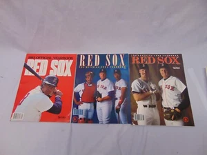 (3) Boston Red Sox Yearbooks 1988 1991 1983 Yastrzemski Boggs Clemens Burks - Picture 1 of 12
