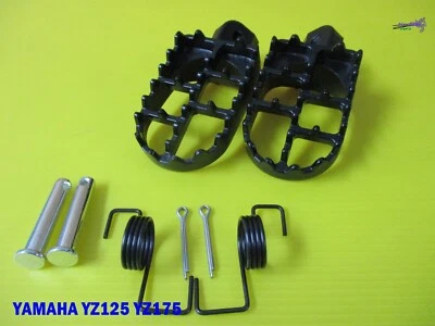 Fit Yamaha YZ125 YZ175 Black Rear Foot Peg Set 2Pcs.   [mi3817] Foto 1 de 4