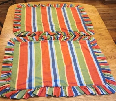 Juego de 2 piezas de fundas de almohada estándar de algodón a rayas Williamsburg Pine Cone Hill Quality Foto 1 de 4