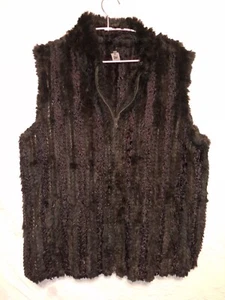 SPI 25 Angora Rabbit Fur Vest XXL *BUNDLE & SAVE* $1 SHIPS MORE - Picture 1 of 3