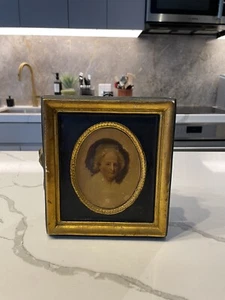 Antique Martha Washington Portraits Framed MENCARINI BROS Washington D.C Plaster - Picture 1 of 7