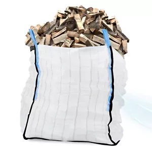 Big Bag für Holz | Brennholz-BigBag für 1m³ | Atmungsaktiver BigBag 90x90x110 cm - Bild 1 von 5