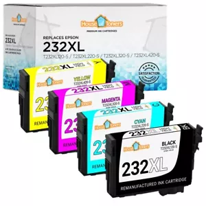 Lote 232XL Cartuchos de Tinta de Repuesto Epson T232XL T232 WF-2930 WF-2950 XP-4200 - Imagen 1 de 9