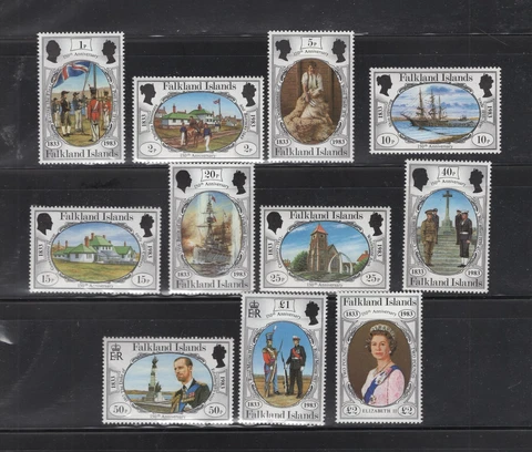 Falkland Islands #360-70   (1983 British Occupation  set) VFMNN CV $9.25 Cover