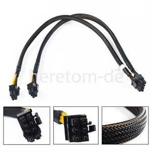 8pin to 6+6pin Power Cable for DELL R730 and NVIDIA Quadro K6000 GPU 35cm - Bild 1 von 11