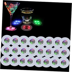 LED Coaster, 25 Pack LED Cup Holder Lights, Liquor Bottle Light Stickers - Picture 1 of 7