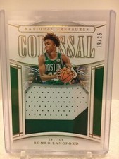 2019-20 National Treasures Romeo Langford Colossal Patch Jersey Gold 19/25