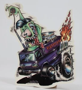 Von Franco Cabello Separado Monster Hotrod Años 60 Ford Van Calcomanía 5.50" - Imagen 1 de 1